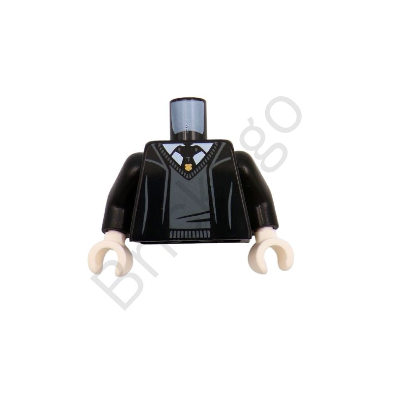 LEGO Minifigure Torso with Robe and Tie Pattern (Hogwarts Crest)