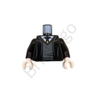 LEGO Minifigure Torso with Robe and Tie Pattern (Hogwarts Crest)