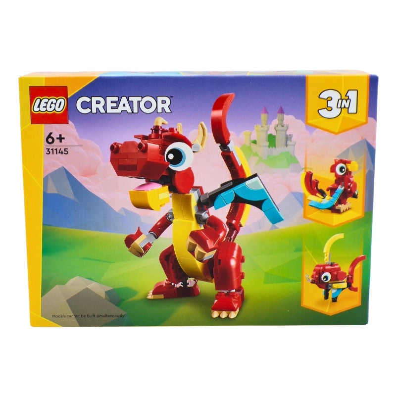 LEGO® Creator 3in1 Red Dragon Toy with Animal Figures