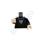 LEGO Minifigure Torso Tuxedo Jacket Open with Bow Tie