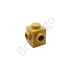 LEGO Brick 1x1, W/ 2 Knobs, Corner