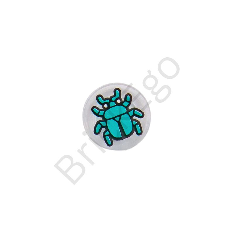 LEGO Tile 1 x 1 Round with Beetle Pattern