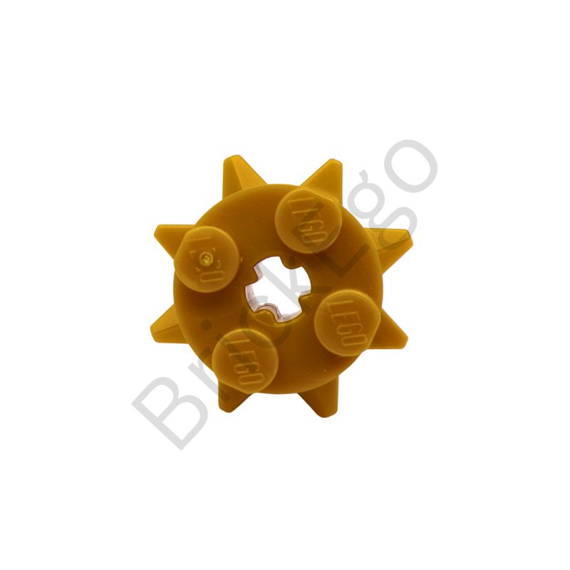 LEGO Design, Brick 2x2x1, Circle W/ Spikes