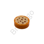LEGO Tile 1 x 1 Round with Cookie Pattern with Choc Chips