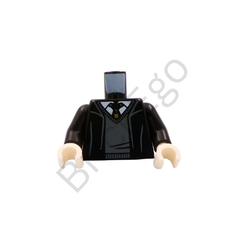 LEGO Minifigure Torso with Robe and Tie Pattern (Hogwarts Crest)