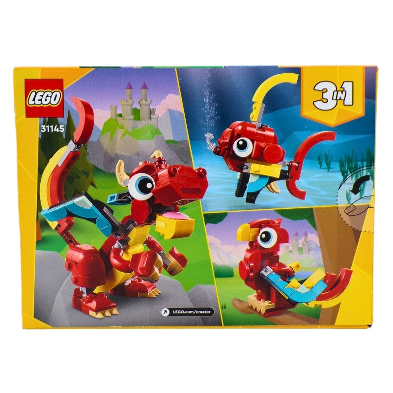 LEGO® Creator 3in1 Red Dragon Toy with Animal Figures