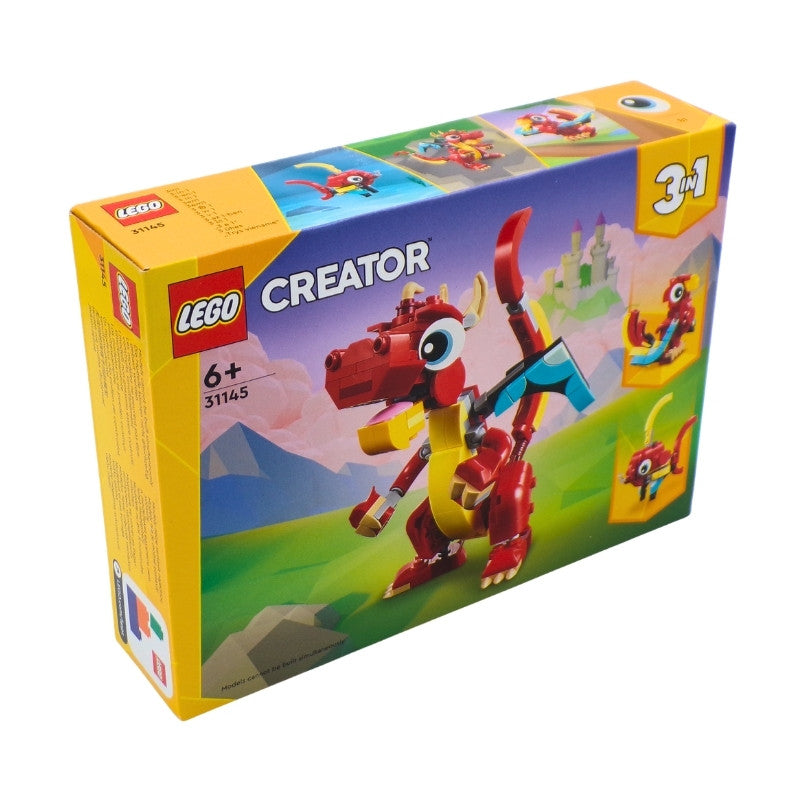 LEGO® Creator 3in1 Red Dragon Toy with Animal Figures