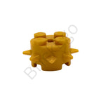 LEGO Design, Brick 2x2x1, Circle W/ Spikes