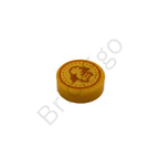 LEGO Round TILE 1X1 Decorated Replacement Part - Unum Galleon