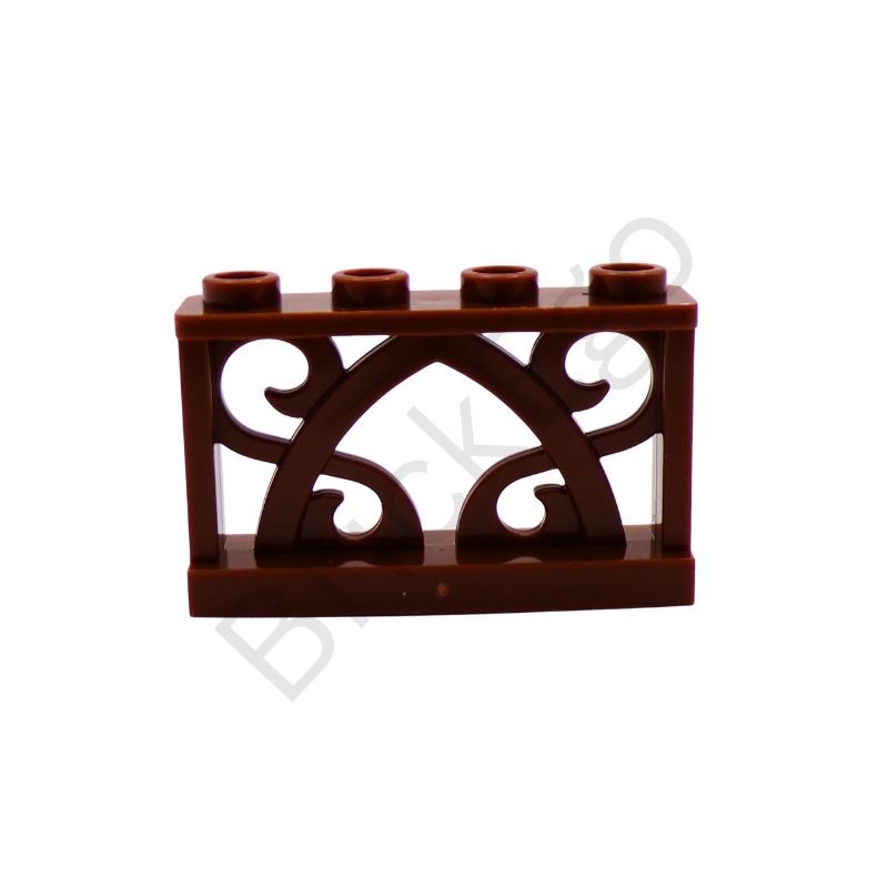 LEGO IRON FENCE 1X4X2 W/ 4 STUDS