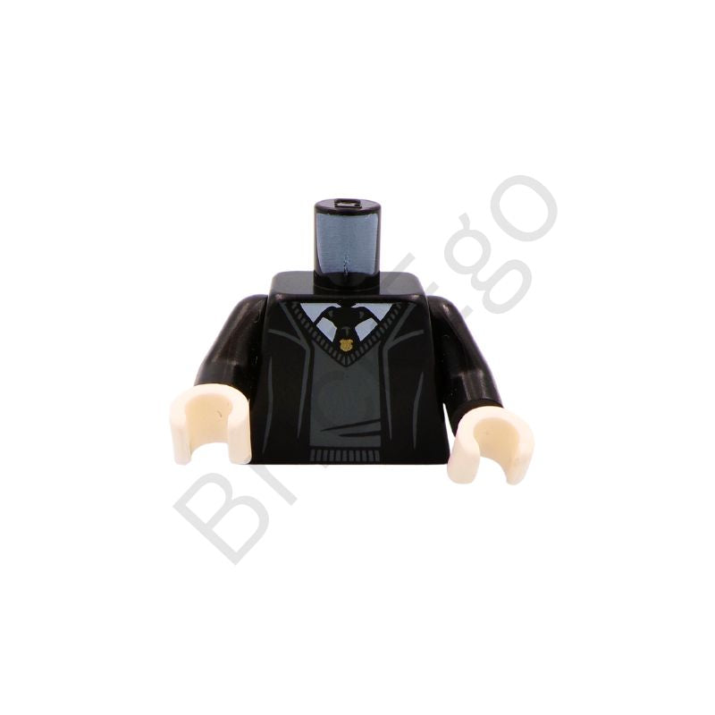 LEGO Minifigure Torso with Robe and Tie Pattern (Hogwarts Crest)