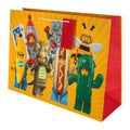 LEGO Mini Figure Icons Extra-Large Gift  Bag - With Gift Tag