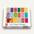 LEGO Ice Cream Dream set packaging with colorful ice cream scoops on a white background