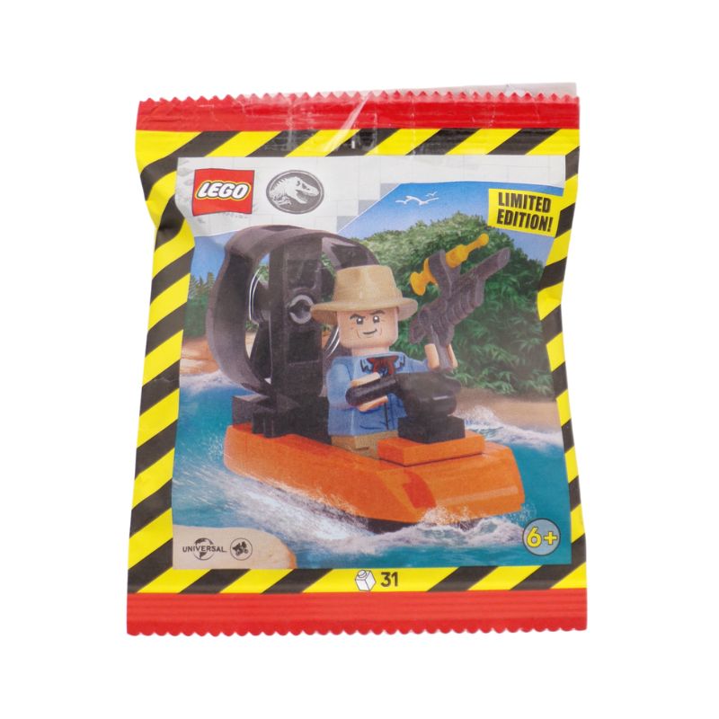 LEGO® Jurassic World™ Alan Grant with Hovercraft Paper Bag - 122508