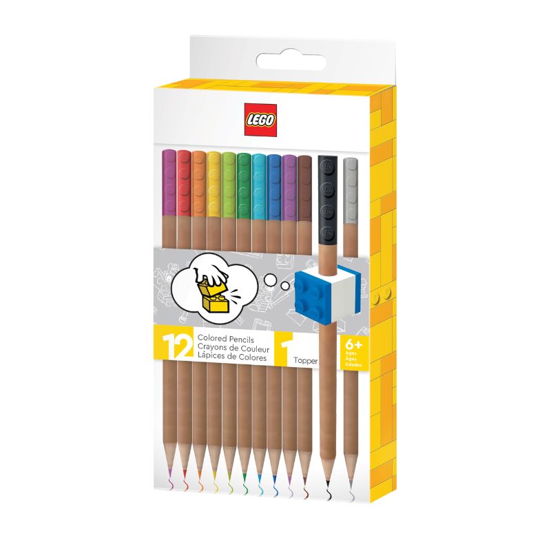 LEGO® 2.0 Color Pencil 12pcs with topper