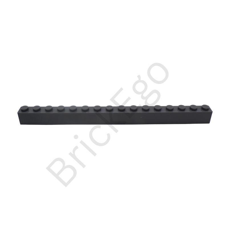 LEGO BRICK 1X16 Replacement Part - 2465 - Dark Stone Grey 