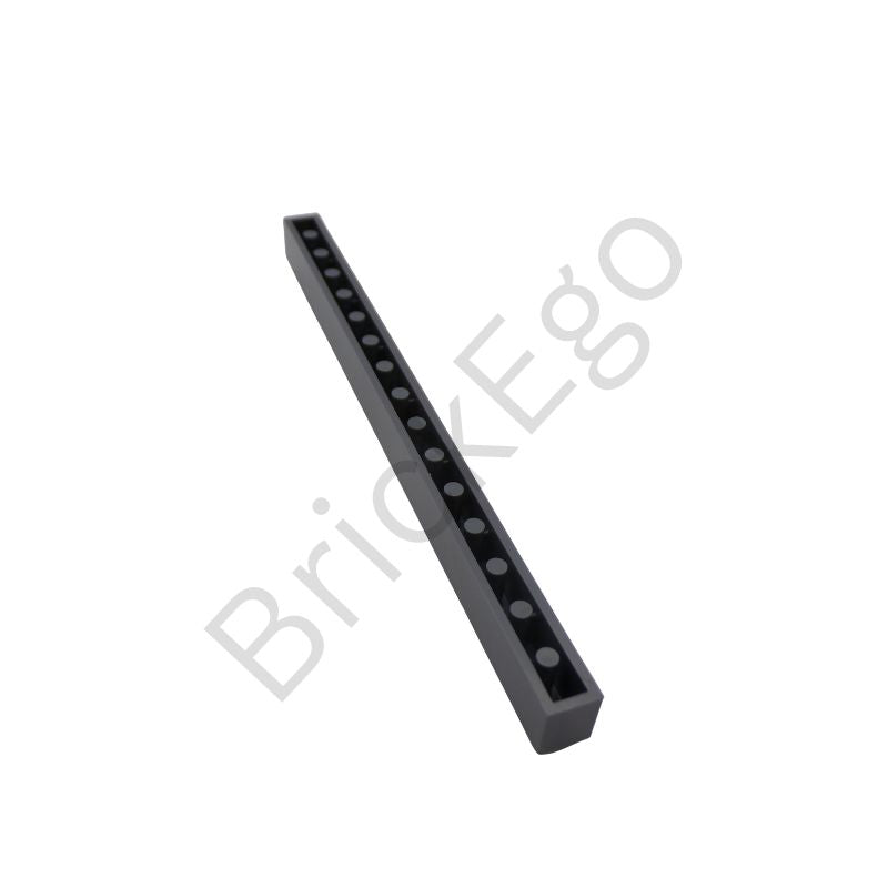 LEGO BRICK 1X16 Replacement Part - 2465 - Dark Stone Grey 