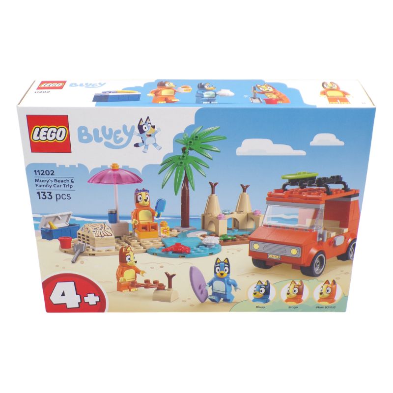LEGO® Bluey 11202 Bluey's Beach & Family Car Trip Set