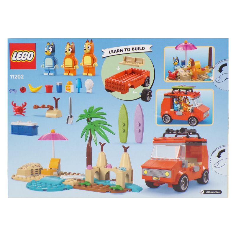 LEGO® Bluey 11202 Bluey's Beach & Family Car Trip Set