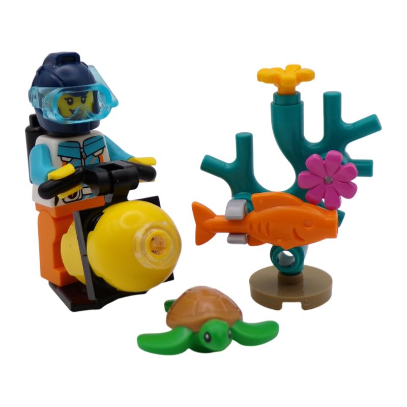 LEGO® CITY Diver With Underwater Accessories Minifigure