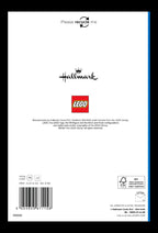 Back of a LEGO product packaging with Hallmark branding and recycling information.