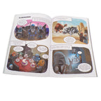Comic book with LEGO Minifigures on a white background