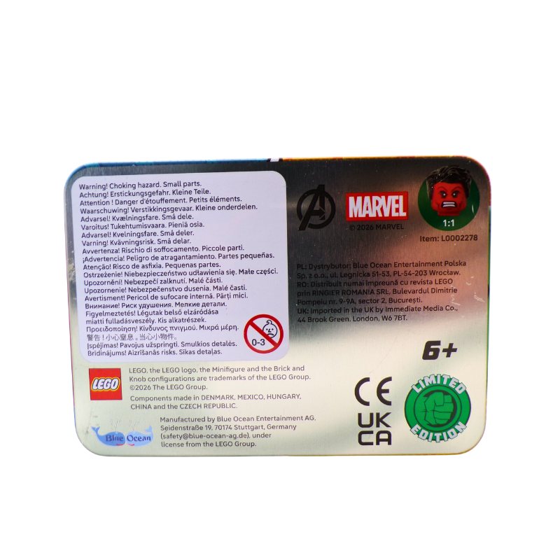 LEGO Marvel Avengers HULK Vs Red HULK Limited Edition Tin