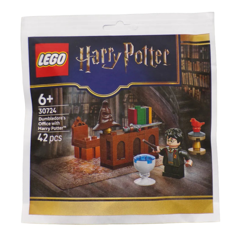 LEGO Harry Potter packaging with a wizard on a broomstick