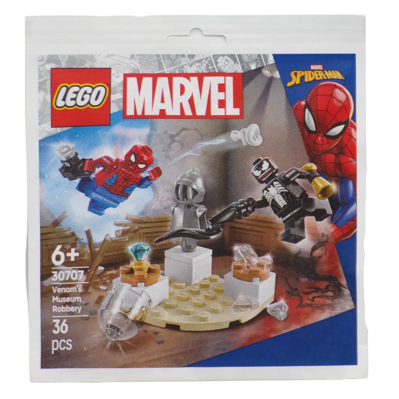 LEGO Marvel Spider-Man set packaging on a gray background