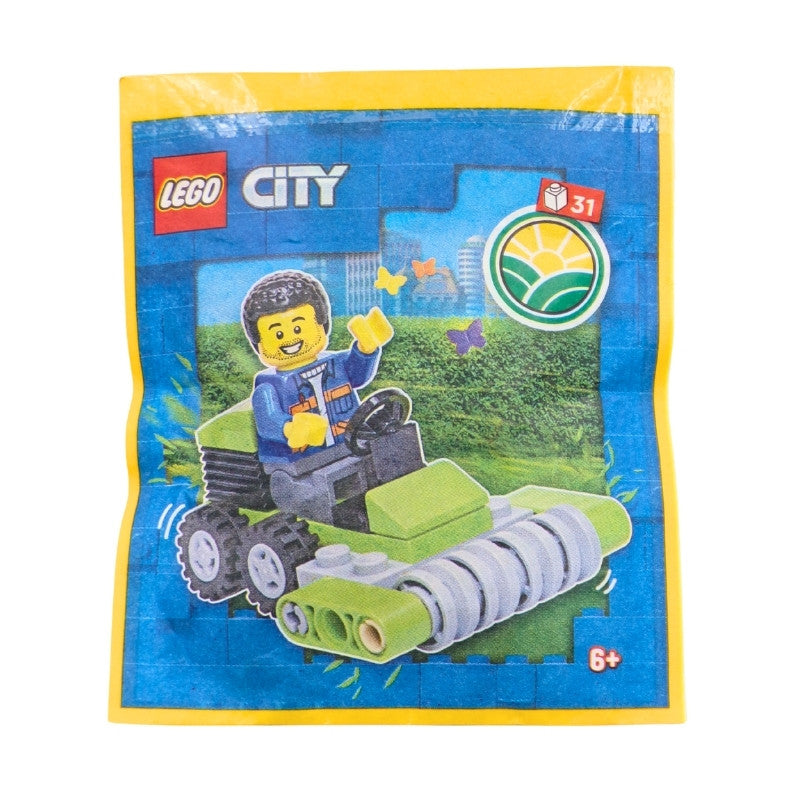 LEGO® CITY Worker with Lawn Mower Paper Bag