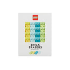 LEGO® Brick Erasers Blue & Green Set Of 8