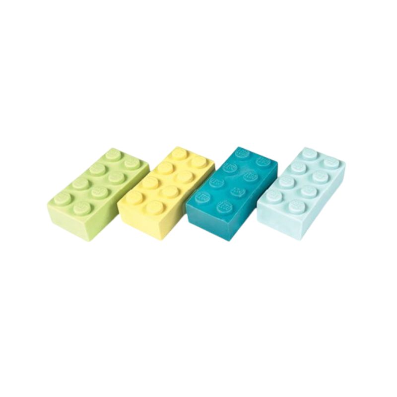 LEGO® Brick Erasers Blue & Green Set Of 8
