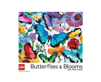 LEGO Butterflies & Blooms puzzle packaging with colorful butterflies and flowers on a blue background.
