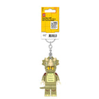 LEGO keychain with a character on a white background