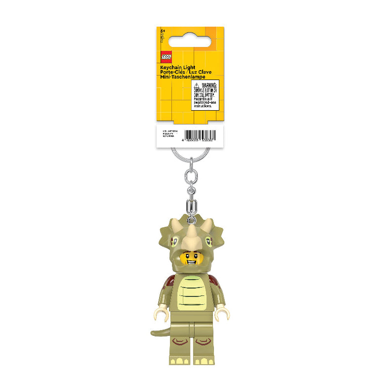 LEGO keychain with a character on a white background