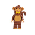 Toy monkey figure on a white background