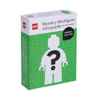 LEGO Mystery Minifigure mini puzzle packaging with green and white design on a white background