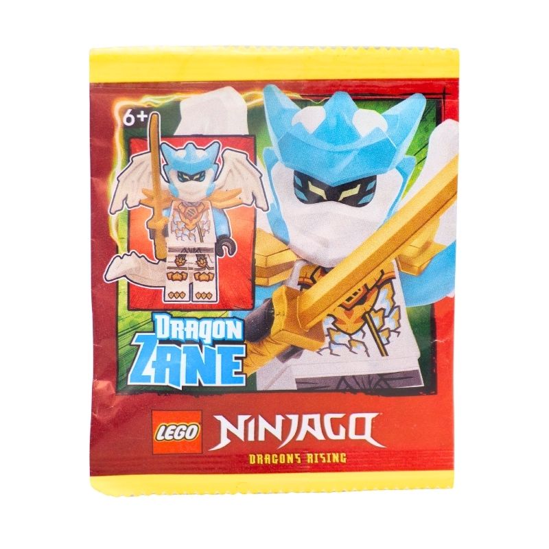 LEGO NINJAGO Dragon Zane Minifigure Paper Bag with FREE TCG Card