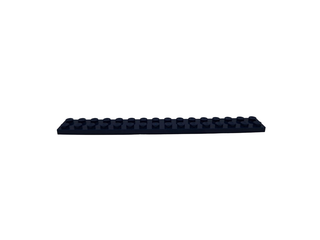 Navy blue rectangular LEGO piece on a white background