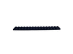 Navy blue rectangular LEGO piece on a white background