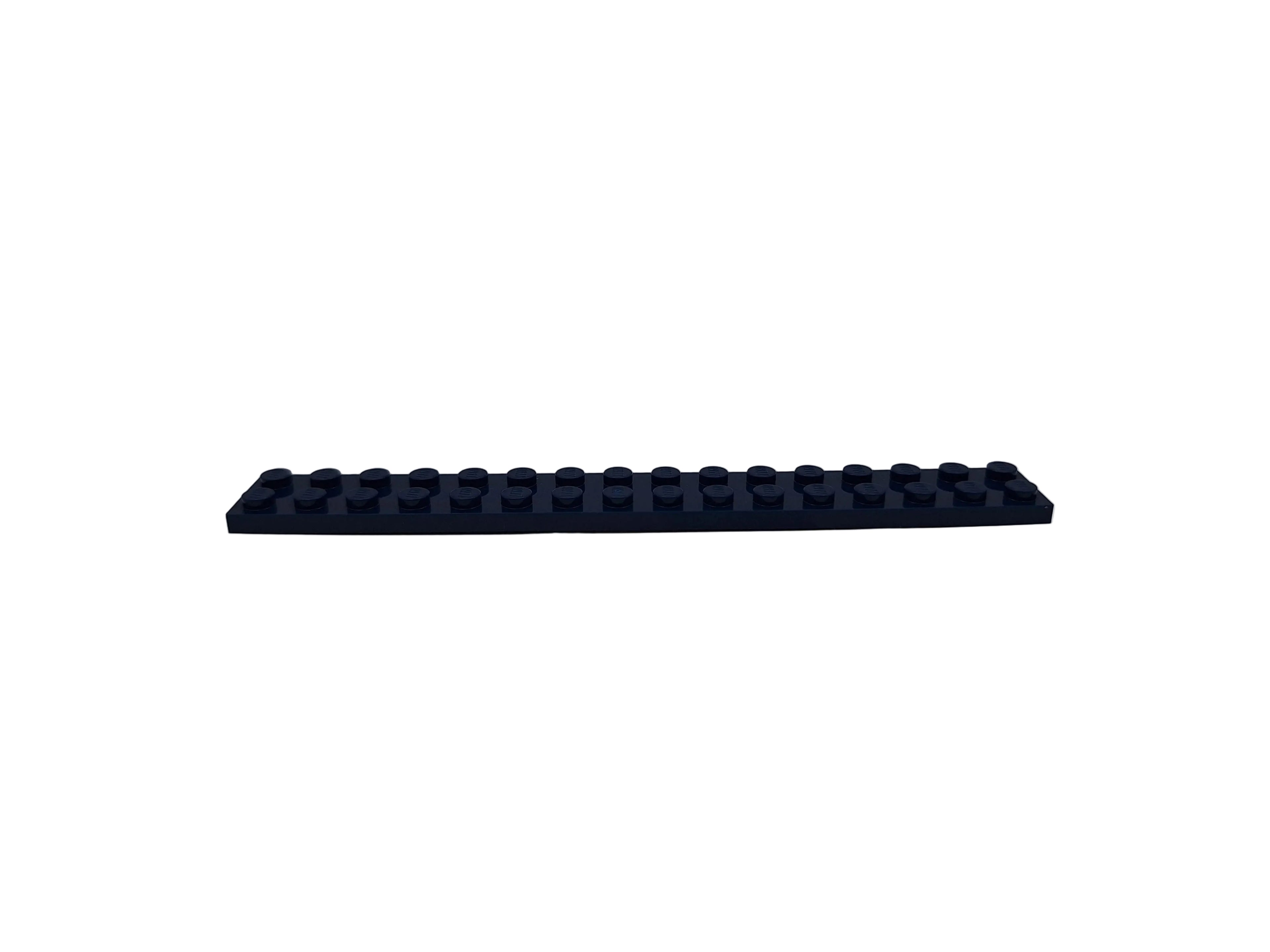 Navy blue rectangular LEGO piece on a white background
