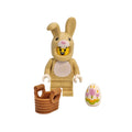 Toy figure of a character with a bunny costume on a white background