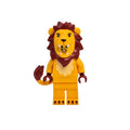 Toy lion figure on a white background