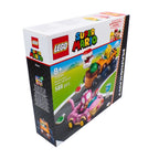 LEGO Super Mario packaging with characters and vehicle on a white background