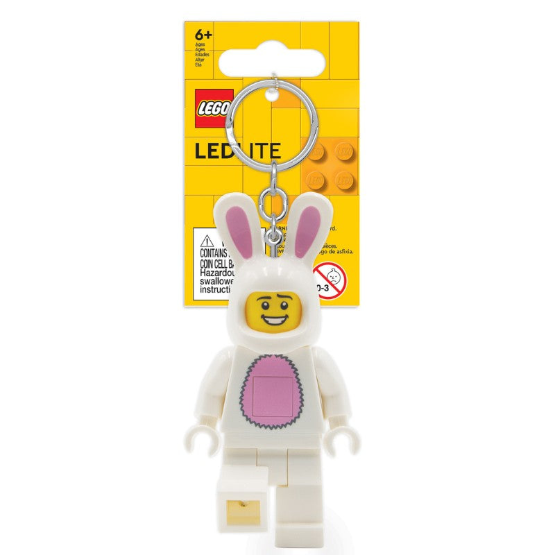 LEGO Iconic Bunny Suit Guy Key Light LED Keyring Torch