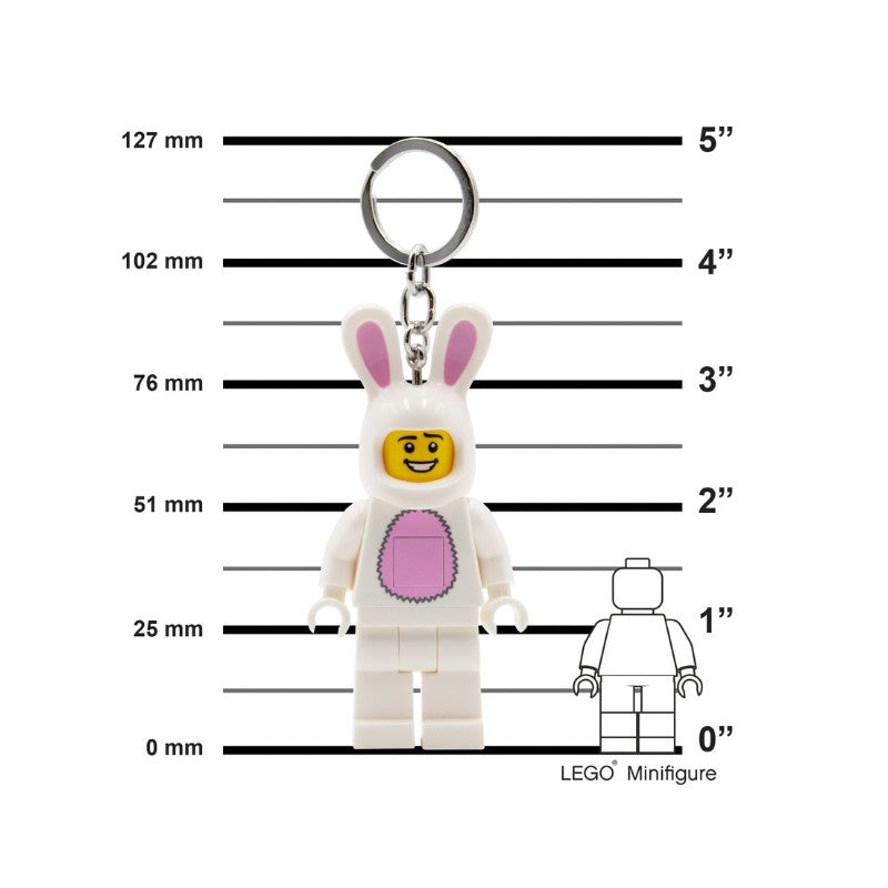 LEGO Iconic Bunny Suit Guy Key Light LED Keyring Torch