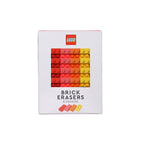 LEGO® Brick Erasers Red & Yellow Set Of 8