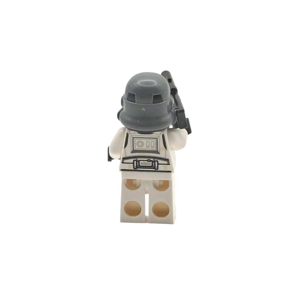 LEGO figure of a stormtrooper from Star Wars on a white background
