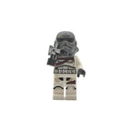 LEGO Star Wars minifigure with stormtrooper helmet on a white background