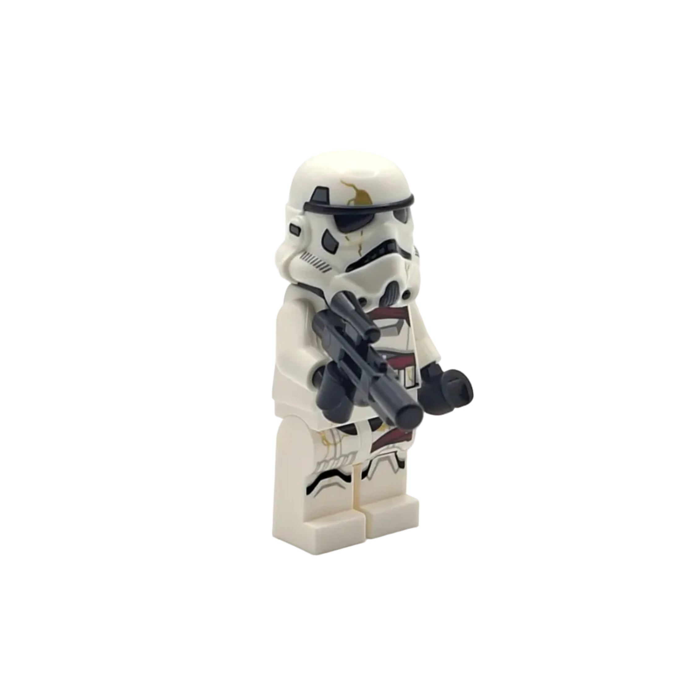 LEGO stormtrooper figure from Star Wars on a white background